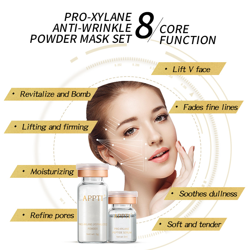 Coréen à la vente chaude masque de blanchiment de blanchiment anti-rides masque hydro-jelly en poudre