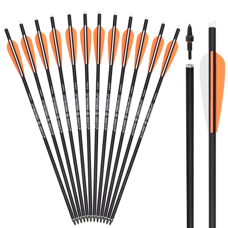Elong Extérieur 119668 OD8.8mm Rollfiberflass Boulons TPU Streamline TRANSES Boulons arbalète de tir à l'arc