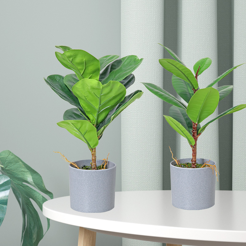 Accueil Decor Meilleur Faux Naturels Petites Plantes Vertes Vertes artificielles Bonsaï