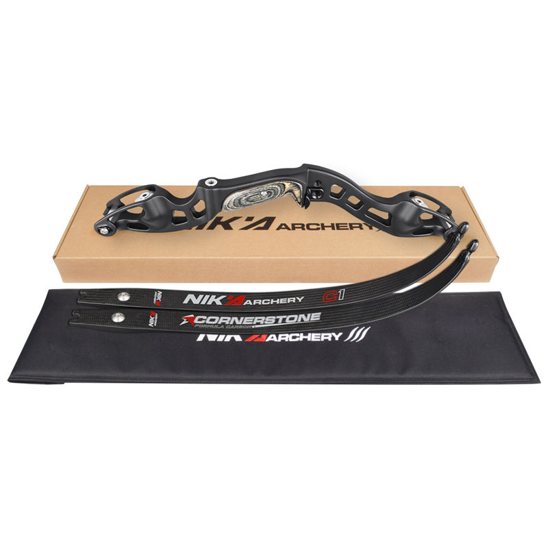 Nika Archery ET-10 62inch RH RH aluminium ILF 19inch Riser Recurve Arc