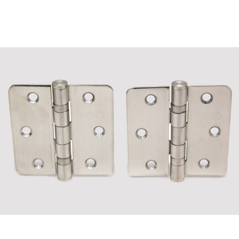 HN004 (2 pack) 3,5 pouces x3,5 pouces charnières arrondies 1/4 pouces RAIDUS standard résidentiel de la chambre à coucher résidentielle charnière