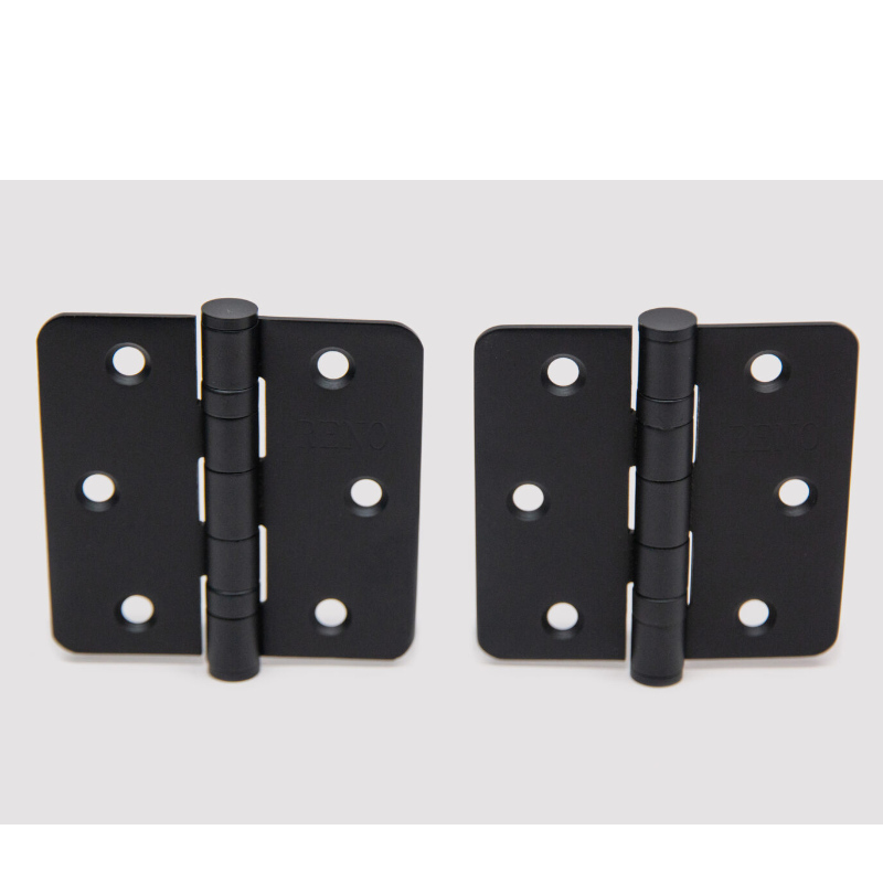 HN004 (2 pack) 3,5 pouces x3,5 pouces charnières arrondies 1/4 pouces RAIDUS standard résidentiel de la chambre à coucher résidentielle charnière