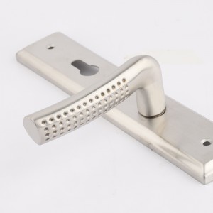 6003 Poigure de porte à longue plaque Ensemble de levier en acier inoxydable, verrouillage de mortuation contemporain moderne