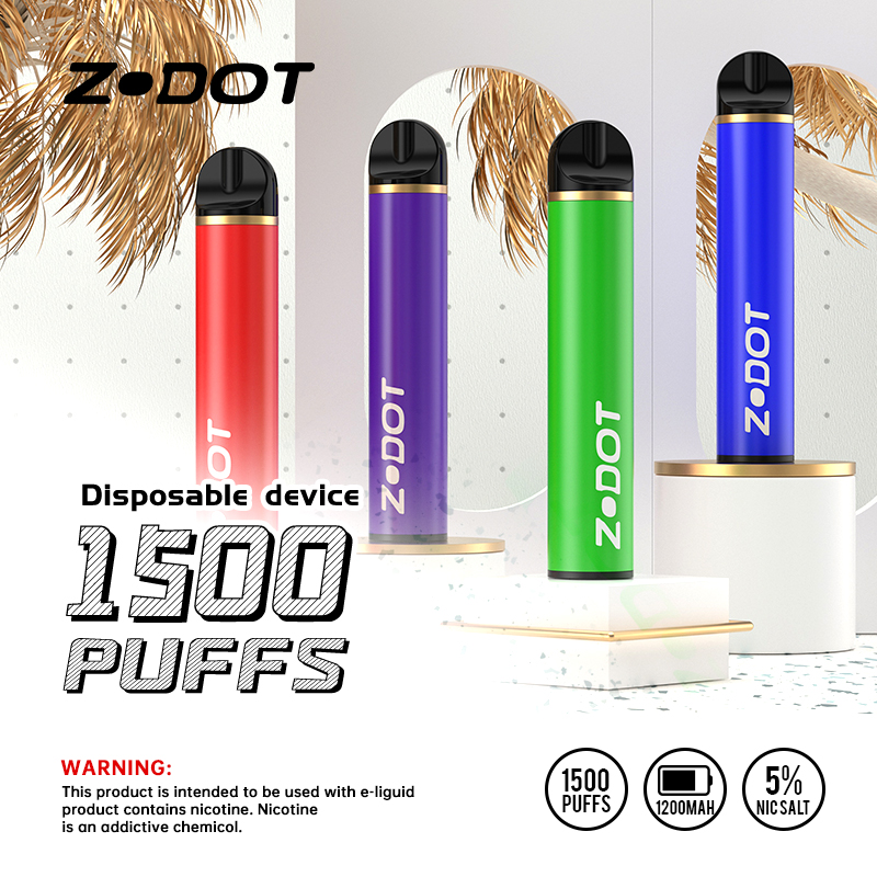 1500 bouffées de cigarette électronique jetable