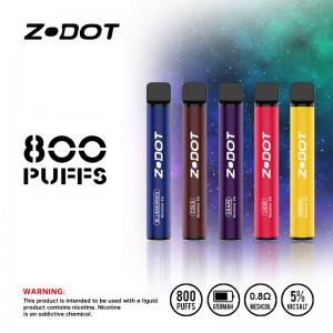 Stylo à vaper jetable 800 bouffées
