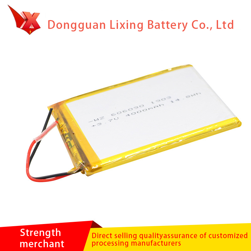 Grande approvisionnement de la batterie 3.7V 606090 Polymère de polymère Lithium Paquet Soft Batterie 4000mAh Batterie de protection de l'environnement