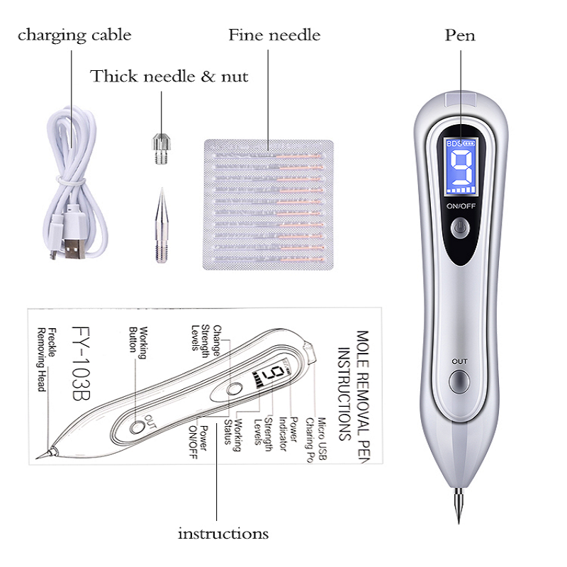 Spot Spot Stylo Couleur Or Stylo Plasma Peau Machine Plasma Plafre à taches de rousseur