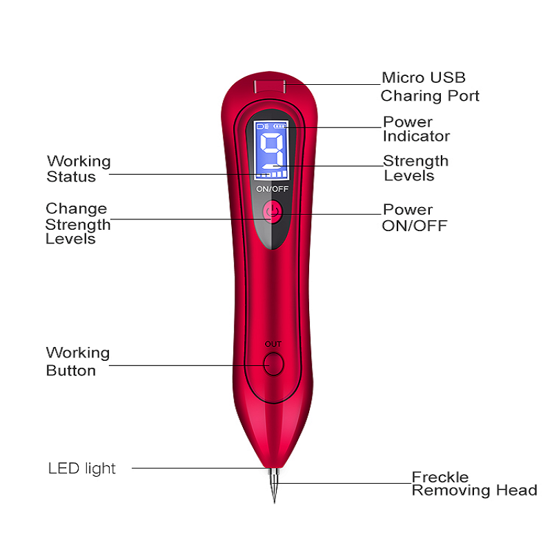 Beauté PLASMA PLASMA SKING TAG Élimination de la tache de rousseur Nevus acné Point de balayage Retrait de la beauté Stylo d'enlèvement de beauté