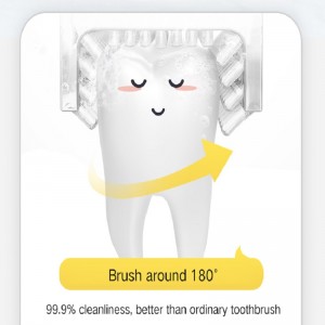 Silicone à ultrasons sûr Kids \\\\ \'Brosse à dents électrique Brosse de musique pour enfants avec amusement