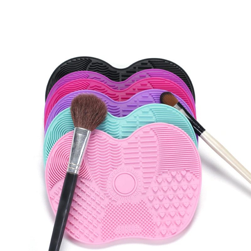 Pad denettoyage en silicone de cosmétiques doux personnalisés,nettoyeur de brosses de maquillage