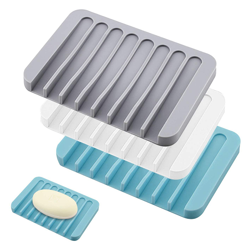 Porte-savon en silicone Premium pour douche, salle de bain, cuisine