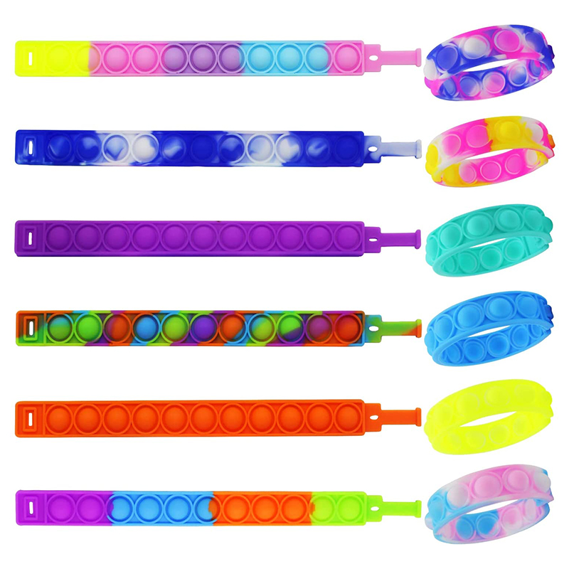 Bracelet Pop Bubble Kids Fidget, Adultes Silicone Fidget