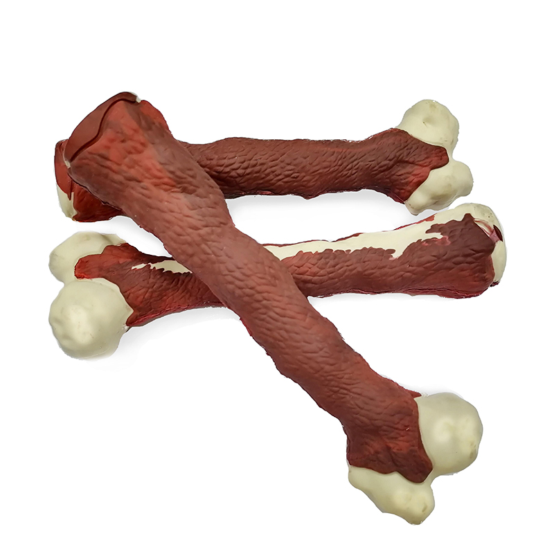 Forme osseuse Nettoyage de dents Durable Caoutchouc chien Chew Jouet