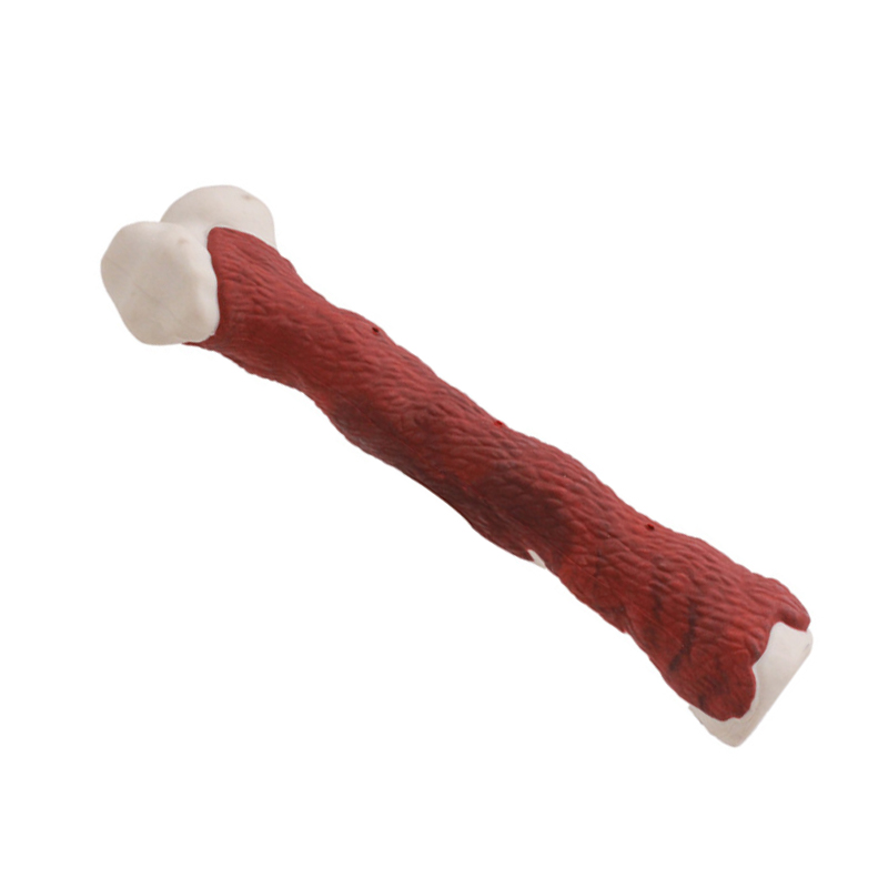 Forme osseuse Nettoyage de dents Durable Caoutchouc chien Chew Jouet