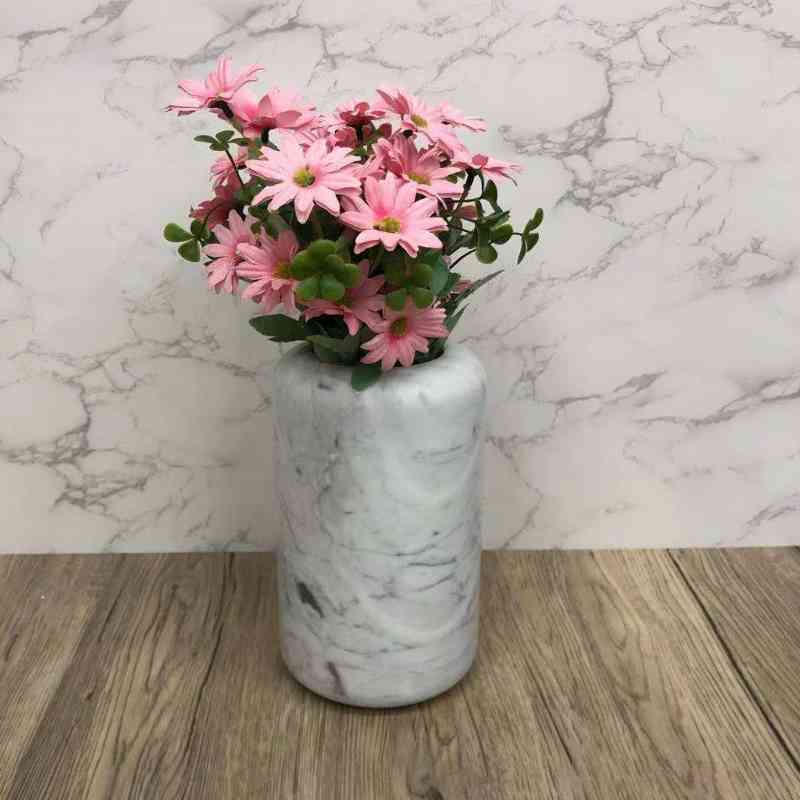 Vase de marbre Naturl décoratif de la maison simple