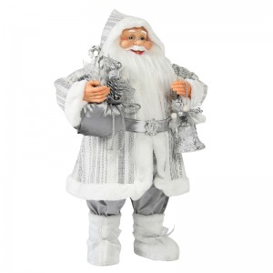 30 ~ 110cm Christmas debout Santa Claus Ornament Deluxe Décoration Festival Figurine Collection Traditionnelle Noël