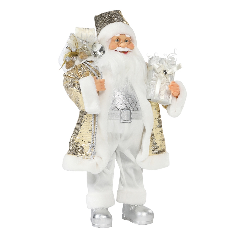 30 ~ 110cm Noël Santa Claus Ornament Deluxe Décoration Festival Figurine Collection Traditionnelle Noël