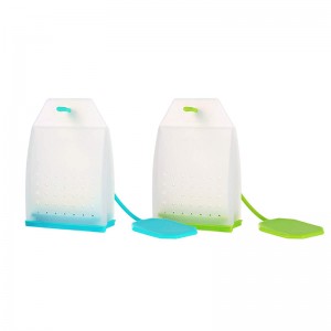 Infuser au thé en silicone, filtre à thé en feuilles en feuilles