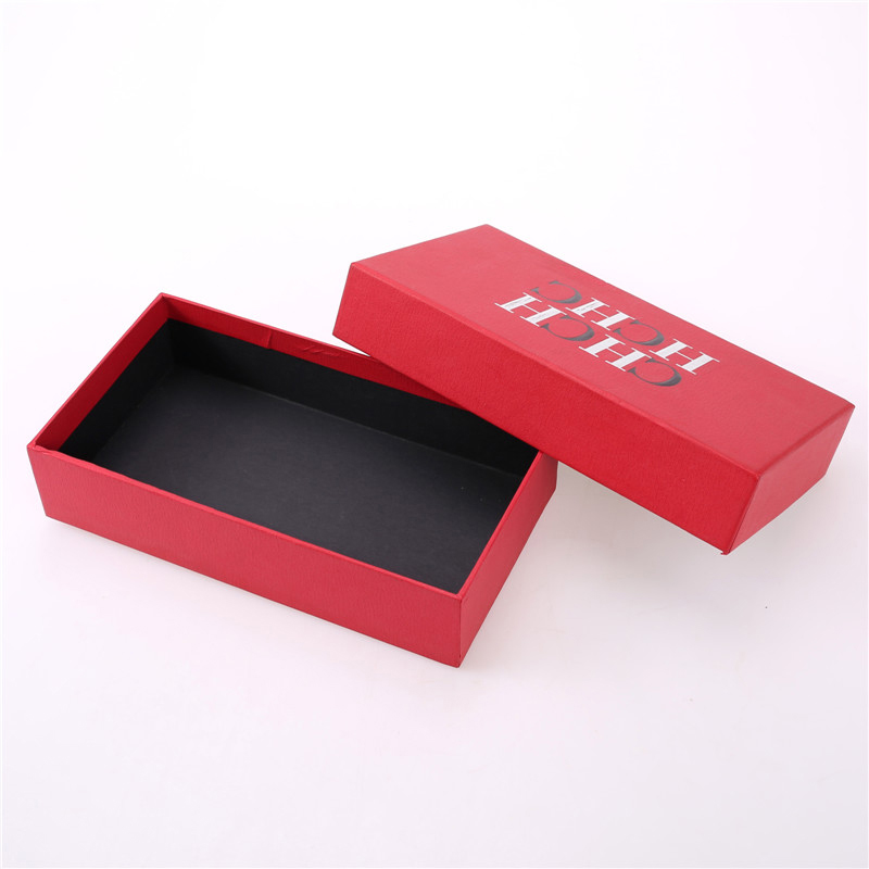 Boîte à papier rouge avec couvercle