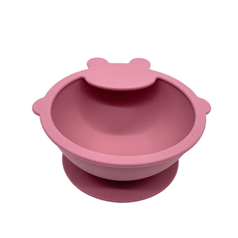 Bols de bébé en silicone de qualité alimentaire avec aspiration, ensembles d'alimentation pour bébé