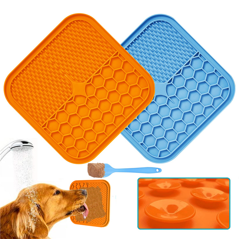 Wholesale PAD DE LUCTE DE PET DE SILICONE, Tapis d'alimentation pour chiens de chats, Tapis de léchage Pays de distraction de bain pour animaux de compagnie