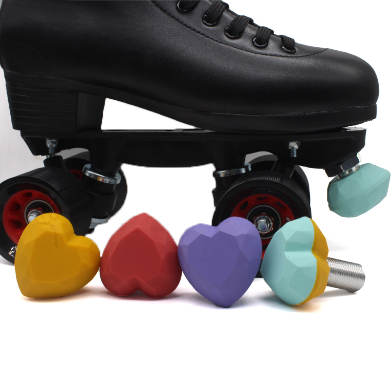 Vente directe usine personnalisée de diamant de diamant de diamant réglable à orteil à bout de roller patinage pure couleur pure