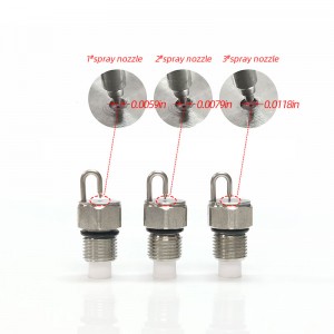 Le ruby ​​frappe la buse d\'atomisation