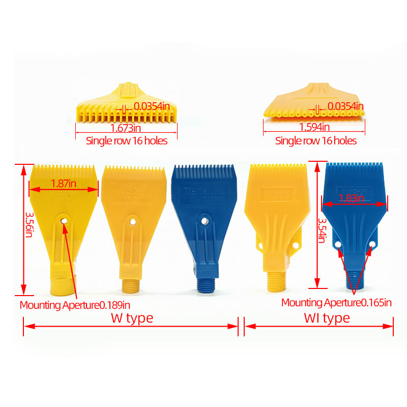 Buse de soufflage d'air en plastique