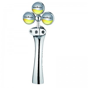 Brouillon de la tour de bière avec un robinet ou trois robinet