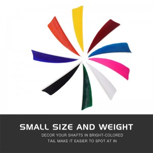 Elongarrow 172313 3Inches bouclier la plume de Turquie pour les flèches de tir à l\'arc