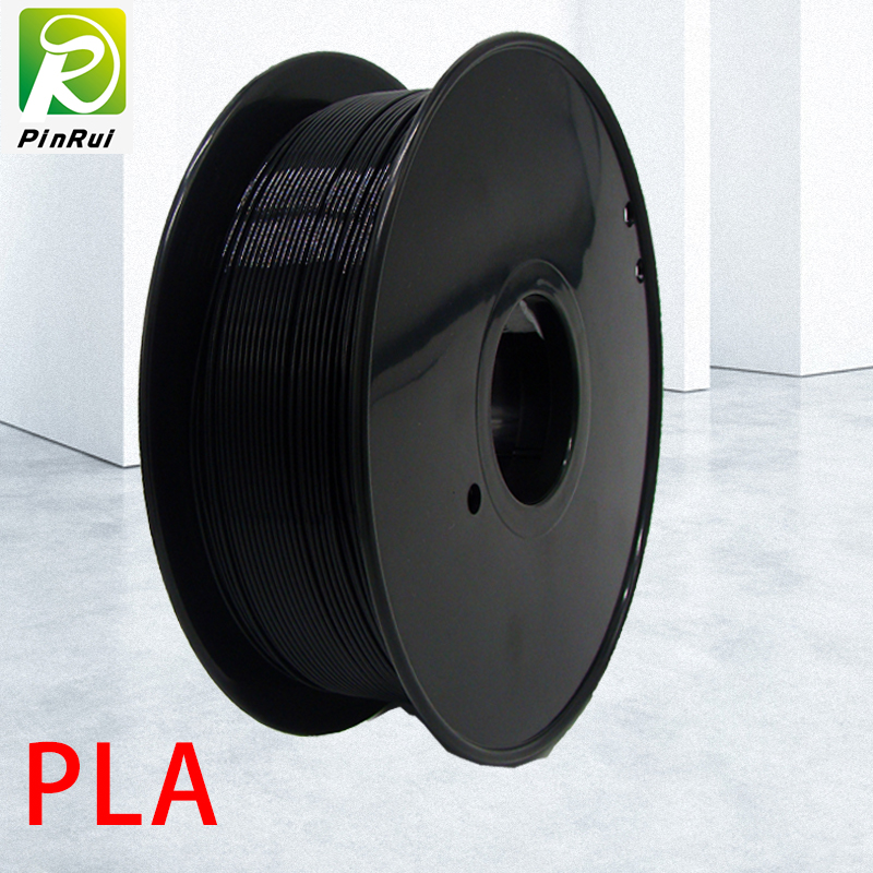 Pinrui haute qualité 1kg 3D PLA Imprimante filament Couleur Noir