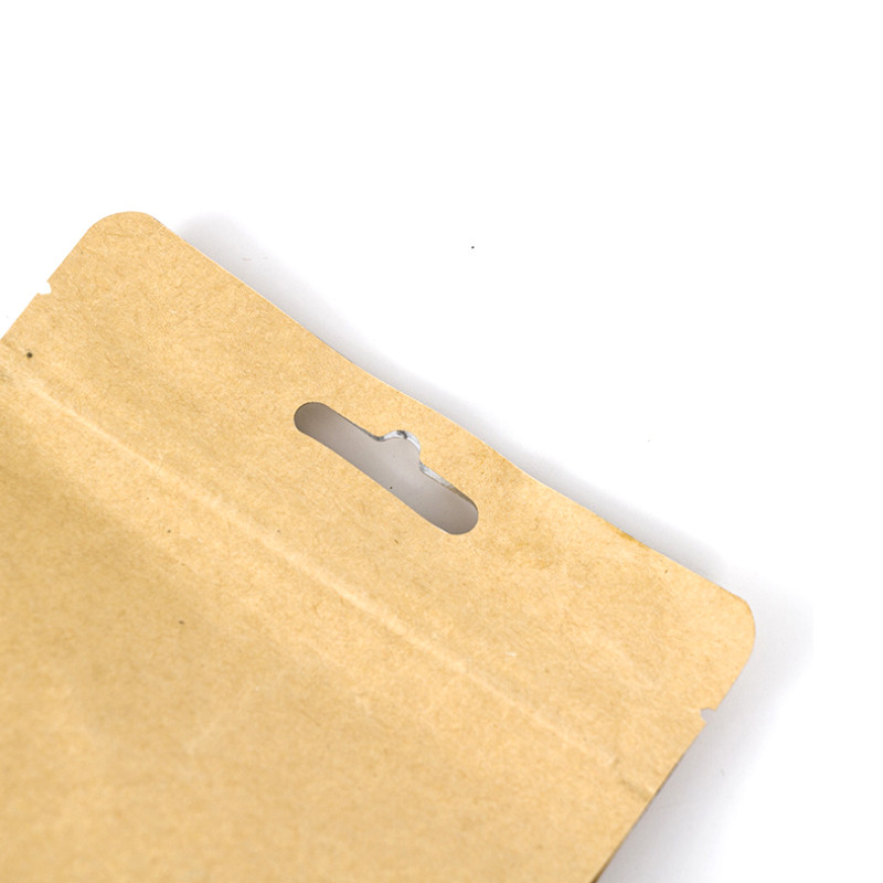 Sac debout de papier kraft à fond plat