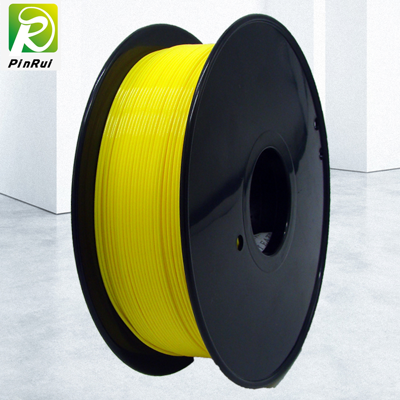 Pinrui haute qualité 1kg 3D PLA Imprimante filament de filament jaune couleur jaune