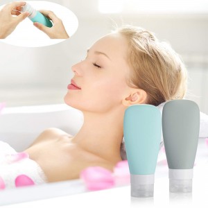 Vente en gros de conteneurs de taille de voyage pour shampoing et articles de toilette, ensembles de bouteilles de voyages de fuites de silicone