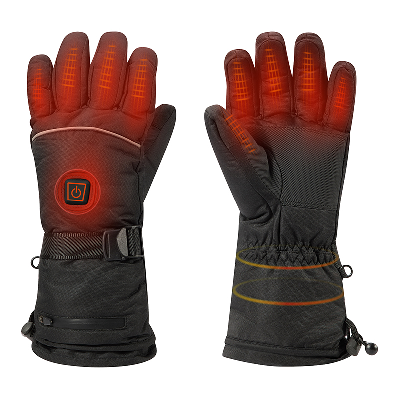 Batterie unisexe Gants chauffants, gants rechargeables chauffants électriques pour motocyclette d'hiver