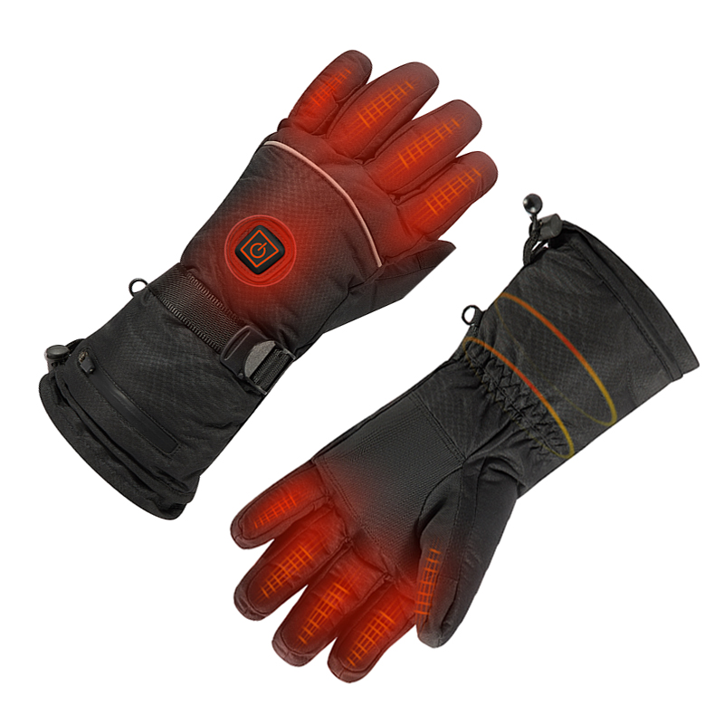 Batterie unisexe Gants chauffants, gants rechargeables chauffants électriques pour motocyclette d'hiver