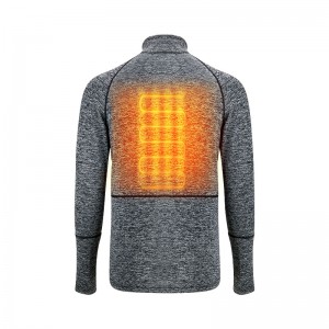 Poids léger chauffé sous vêtements, sous-vêtements de gris chauffés avec puissance de la batterie