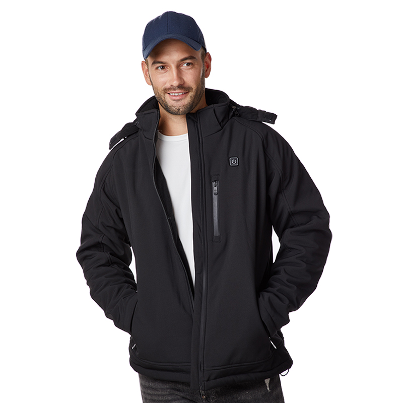 Veste chaude chauffée à batterie personnalisée, vêtements chauffés isolés pour la saison d'hiver