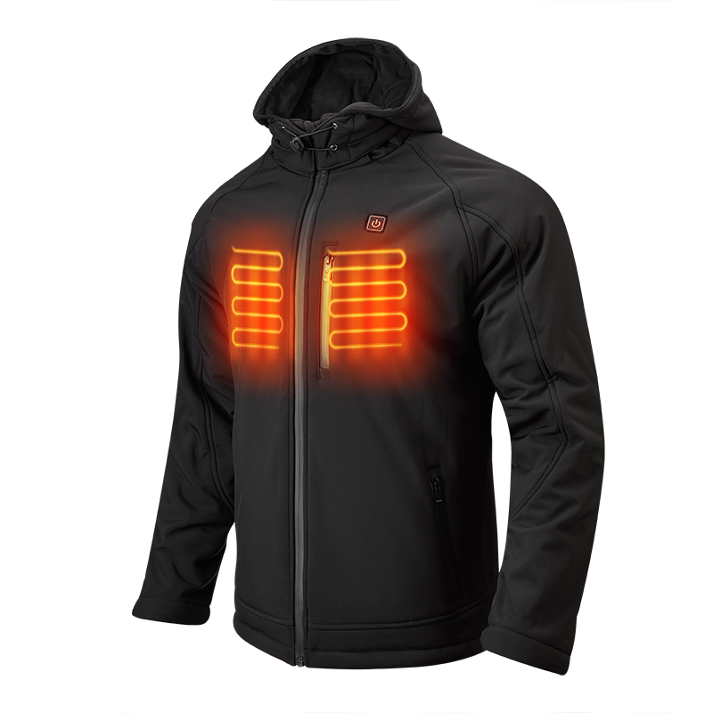 Veste chaude chauffée à batterie personnalisée, vêtements chauffés isolés pour la saison d'hiver
