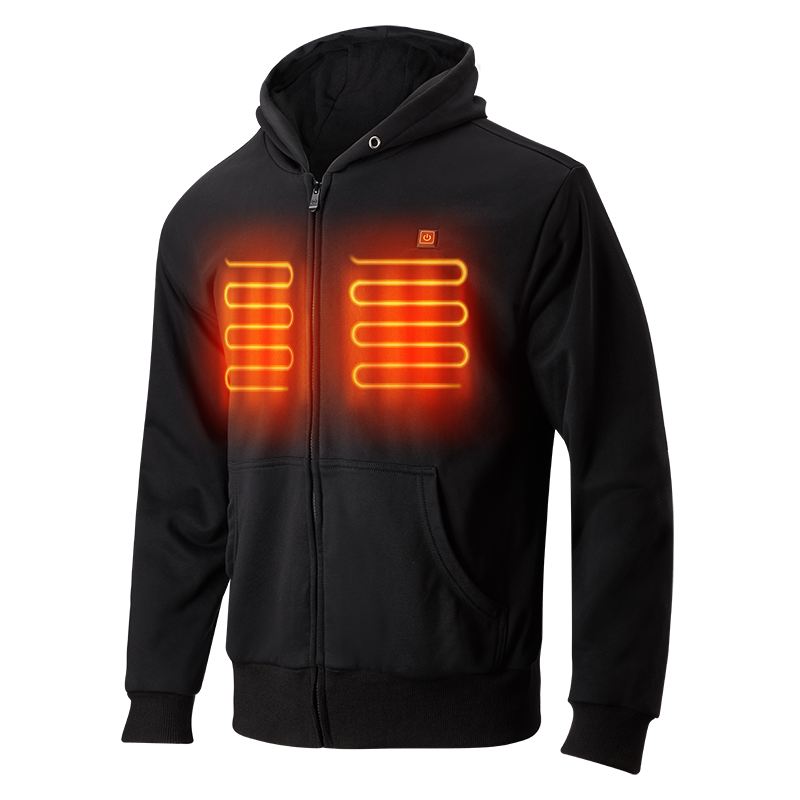 Prix ​​usine de bonne qualité veste de vêtements chauffants électriquesnoir pour hommes