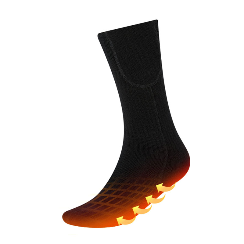 Chaussettes chauffées populaires pour hommes Femmes, chaussettes chauffantes à batterie électrique rechargeable
