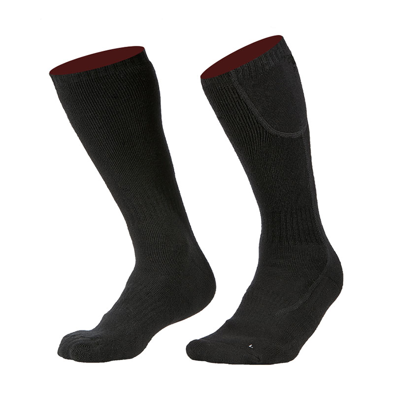 Chaussettes chauffées à pied pour sports d'hiver, chaussettes chauffantes chauffantes rechargeables chauffantes chauffantes
