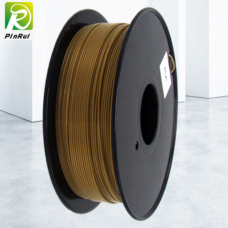 Pinrui Haute Qualité 1kg 3D PLA Imprimante Filament Couleur d'or