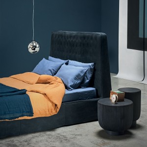 Shape de bol en fibre de verre en plein air industriel Centre de table de basse ronde table basse moderne ensemble meubles de salon