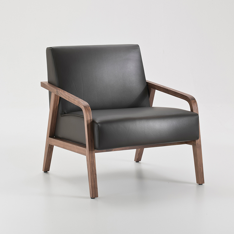 Mobilier moderne Design Salon Sofa Siège Canapé Bentoad Cuir Chaise longue Salon avec ottoman
