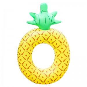 Bague denatation gonflable d\'ananas, flotteur portable pour la piscine, jouet d\'eau pour adulte et enfants
