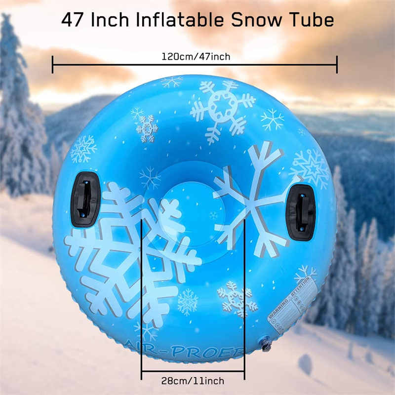 Toys en plein air gonflables hivernal, tube àneige gonflable de PVC résistant à froid épaissière