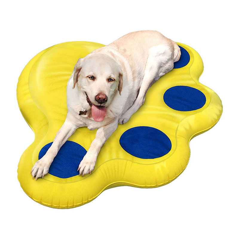 Rangée d'animaux de compagnie flottante gonflable en PVC d'usine pour chien, flotteur de chien pour la piscine, séjour gonflable flotteur sec pour chiens