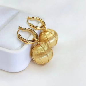 Bijoux tuochen 18k Jaune Or Prêt à expédier Boucles d\'oreilles pour femmes