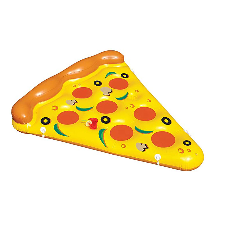 PVC Gonflable Grand flotteur adulte Pizza flotteur, jouet d'eau pour piscine, plage